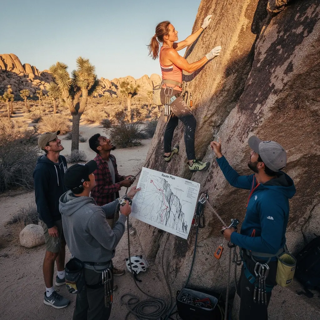 Kobieta przeglądająca mapę szlaków turystycznych w lesie.